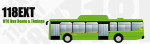 118EXT Delhi DTC City Bus Route and DTC Bus Route 118EXT Timings with Bus Stops