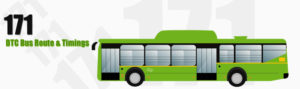 171 Delhi DTC City Bus Route and DTC Bus Route 171 Timings with Bus Stops