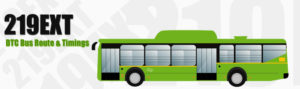 219EXT Delhi DTC City Bus Route and DTC Bus Route 219EXT Timings with Bus Stops