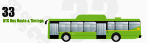 33 Delhi DTC City Bus Route and DTC Bus Route 33 Timings with Bus Stops