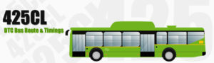 425CL Delhi DTC City Bus Route and DTC Bus Route 425CL Timings with Bus Stops