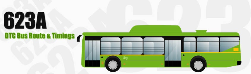 623A Delhi DTC City Bus Route and DTC Bus Route 623A Timings with Bus Stops